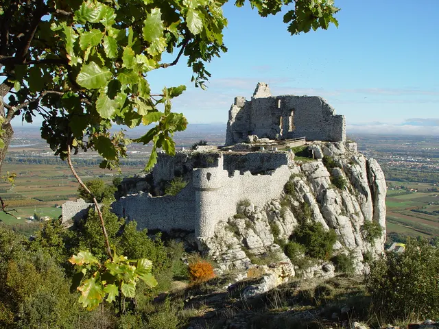 Château de Crussol, Castle in Saint-Péray, Ardèche, France