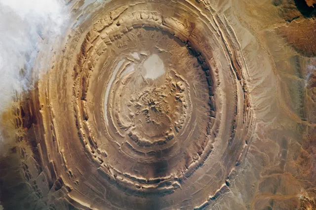 Richat Structure, Circular geological feature in the Sahara desert